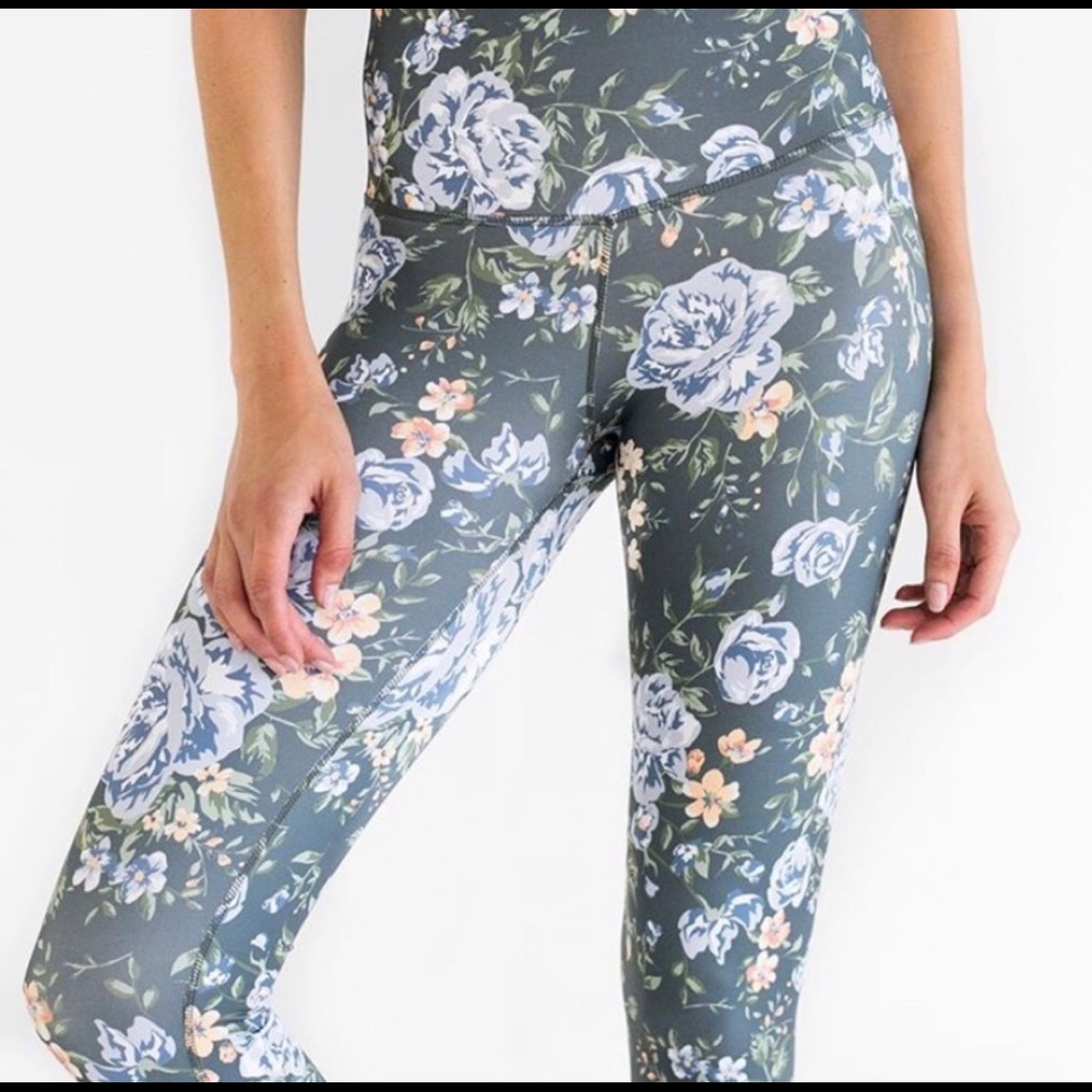 DYI floral leggings